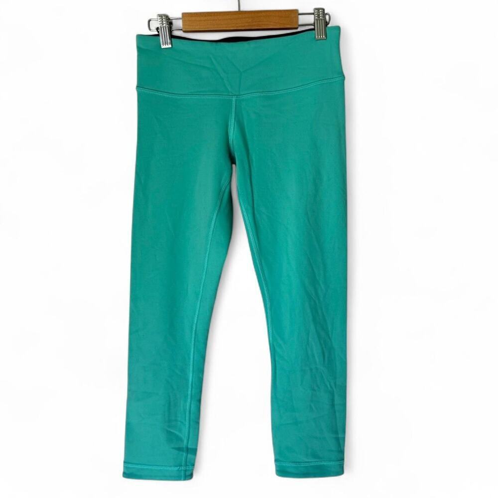 Lululemon leggings women blackgreen stitching - Picture 4 of 7